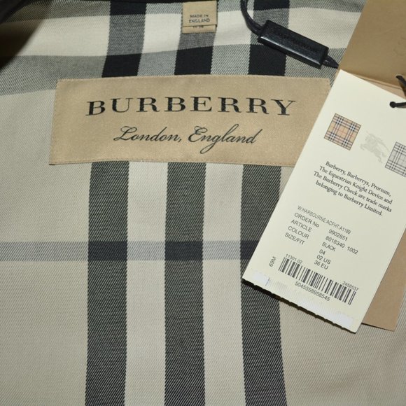 NWT BURBERRY HARBOURNE DOUBLE BREASTED TRENCH COAT - Picture 10 of 10